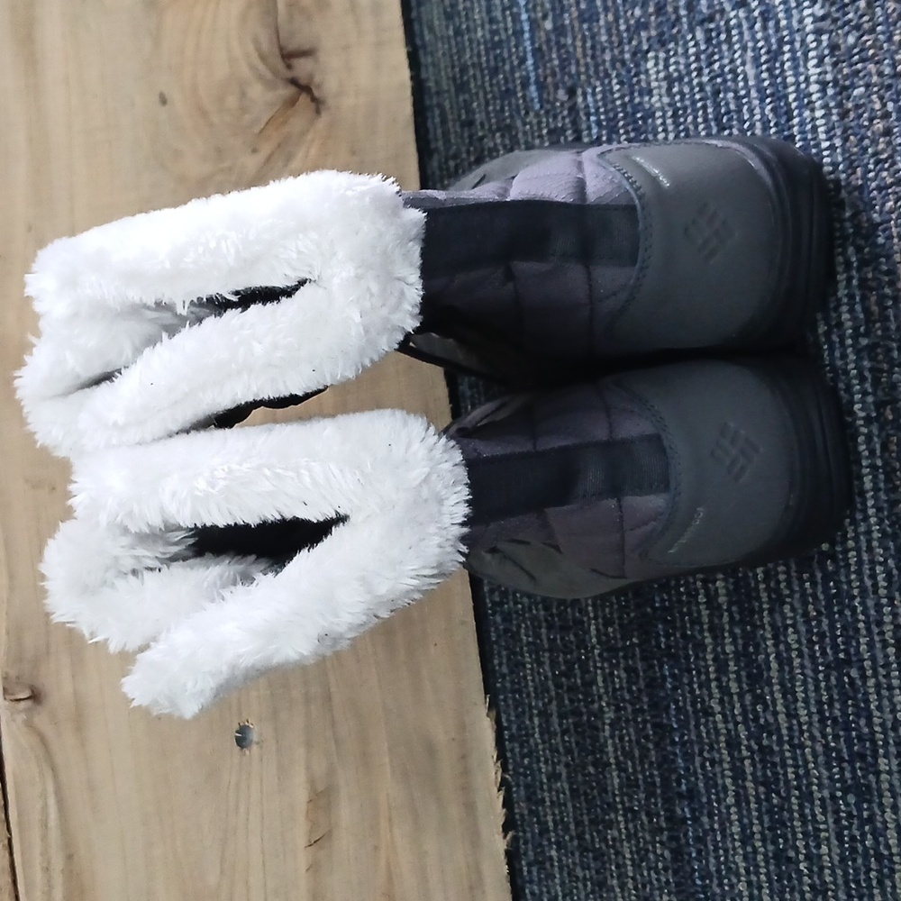 Columbia Ice Maiden II Gray Insulated Waterproof Snow Boots Women's Size 6 - Picture 4 of 9